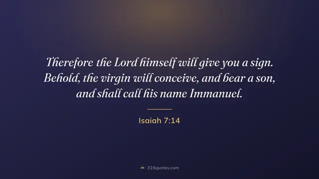 Isaiah 7:14 service slide, Call Him Immanuel