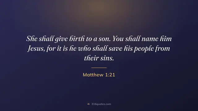 Matthew 1:21 service slide, Call His Name Jesus