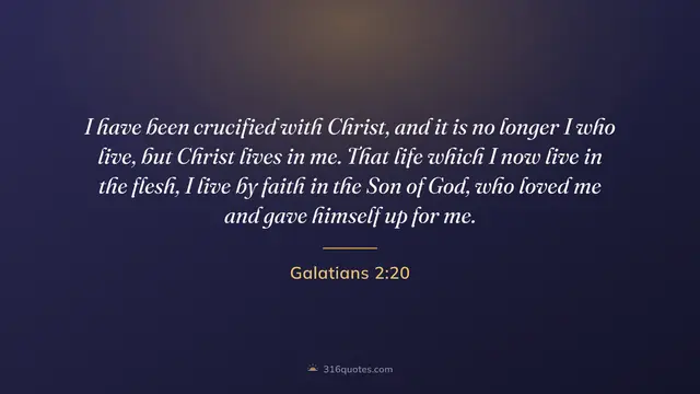 Galatians 2:20 service slide, Christ Lives In Me