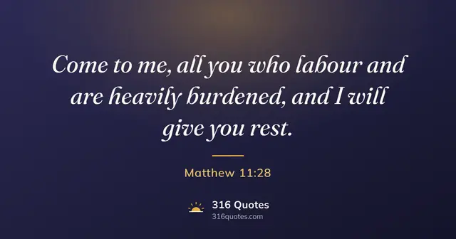 Matthew 11:28 Bible verse image: Come To Me