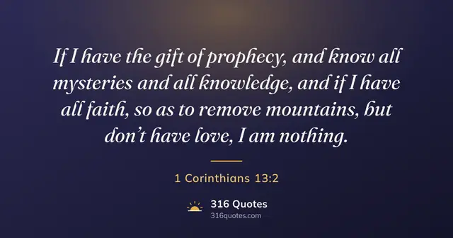 1 Corinthians 13:2 Bible verse image: Faith That Can Move Mountains