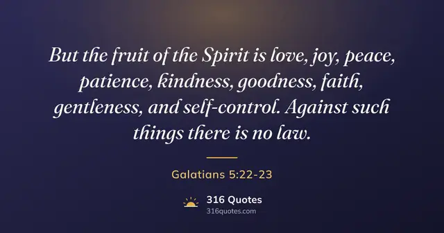 Galatians 5:22-23 Bible verse image: The Fruit of the Spirit