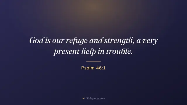 Psalm 46:1 service slide, God Is Our Refuge And Strength
