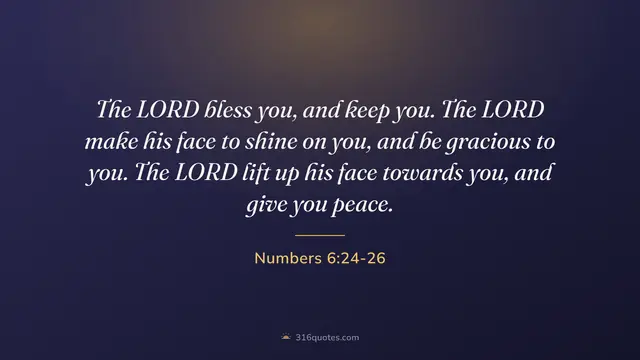 Numbers 6:24-26 service slide, May The Lord Bless You And Keep You