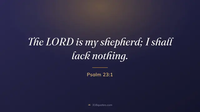 Psalm 23:1 service slide, The Lord Is My Shepherd
