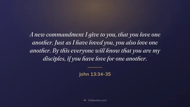 John 13:34-35 service slide, Love One Another, As I Have Loved You