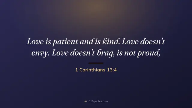 1 Corinthians 13:4 service slide, Love Is Patient