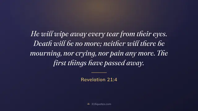 Revelation 21:4 service slide, No Sorrow That Heaven Cannot Heal