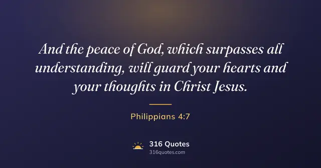 Philippians 4:7 Bible verse image: The Peace Of God Will Guard You