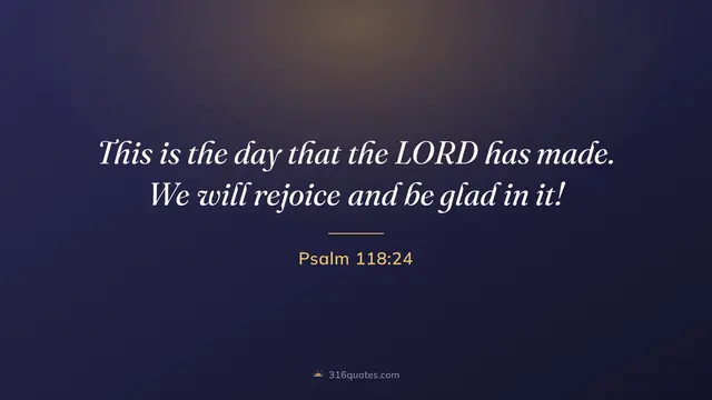 Psalm 118:24 service slide, Let Us Rejoice Today And Be Glad