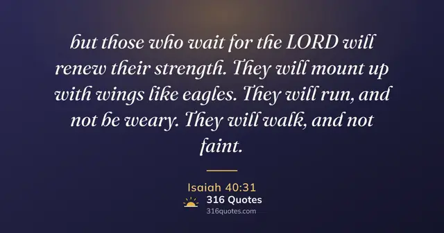 Isaiah 40:31 Bible verse image: Wings Like Eagles